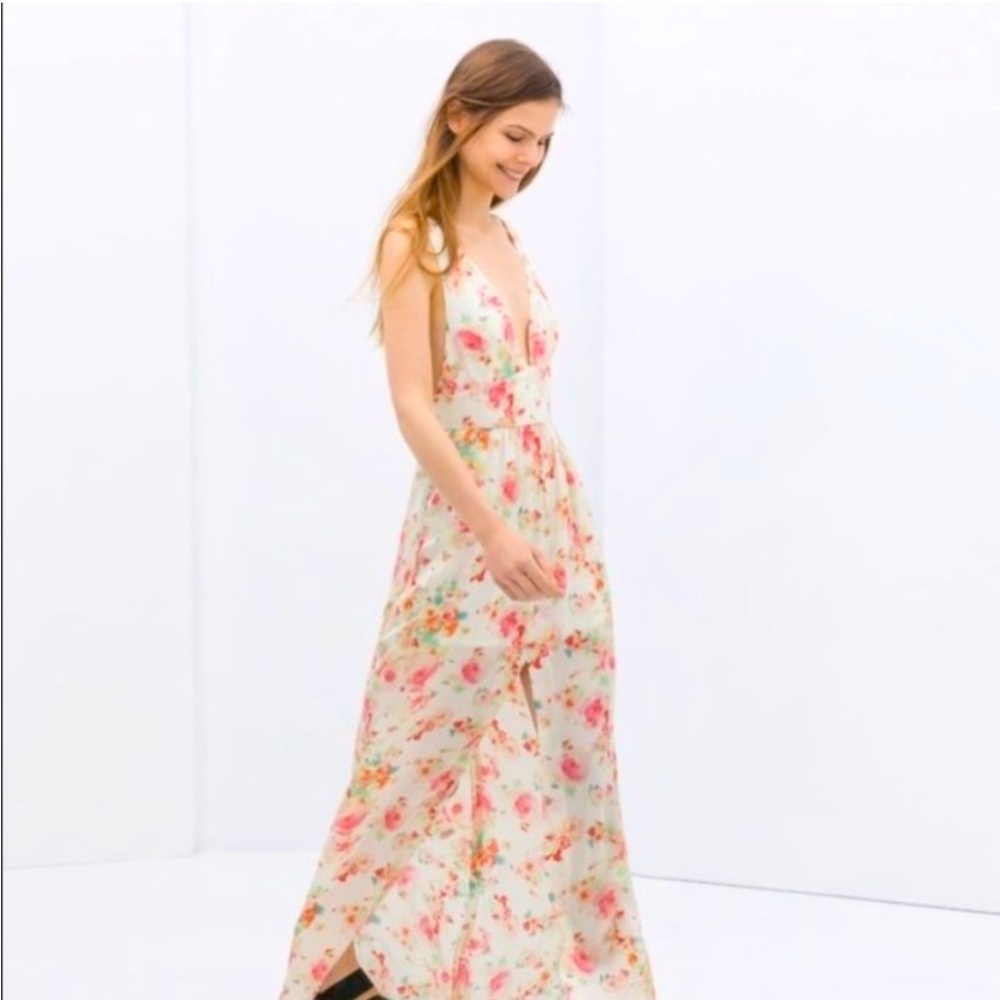 Floral maxi dress XS-S